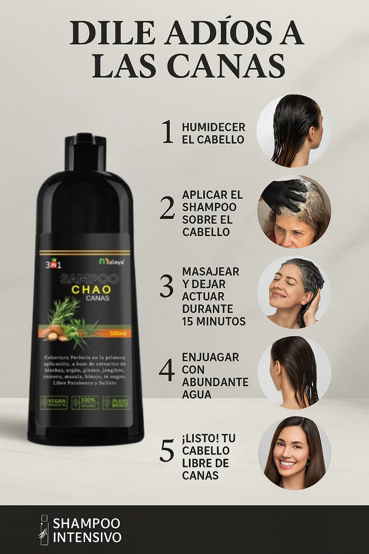 Kit 3 en 1 para un cabello sin canas